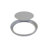 Molde redondo de alumino con base desmontable de 25 x 25 x 2,5 cm - PME