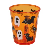 Vaso de Halloween naranja de 10 cm