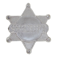 Estrella en placa de Sheriff
