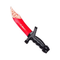 Cuchillo con sangre líquida