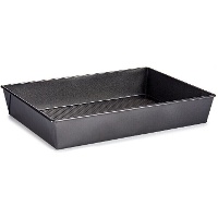 Molde rectangular de acero de 36 x 24 x 6 cm