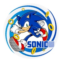 Platos de Sonic de 18 cm - 8 unidades