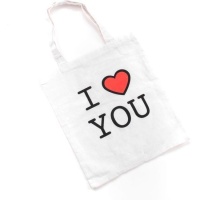 Bolsa de tela I love you