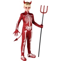 Disfraz de demonio esqueleto para niño