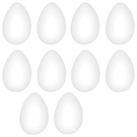 Figura de corcho con forma de huevo de 4 x 6 cm - 10 unidades