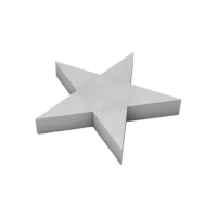 Figura de corcho con forma de estrella de 29 x 29 x 4 cm
