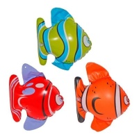 Peces tropicales hinchables de 16 x 20 cm - 3 unidades