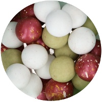 Bolas de chocolate de Navidad de 100 gr - Wilton