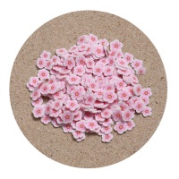 Figuras decorativas de flor rosa de 0,5 cm