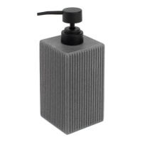 Dispensador de jabón gris a rayas de 18,5 cm