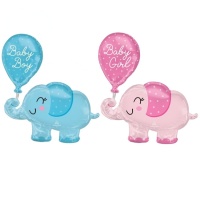 Globo de Baby Shower de silueta de elefante de 73 x 78 cm - Anagram