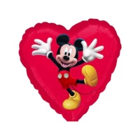 Globo de Mickey con forma de corazón de 45 cm - Anagram