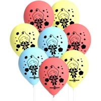 Globos de látex de Payaso Plim Plim - 8 unidades