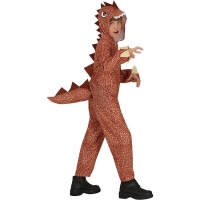 Disfraz de dinosaurio marrón para niño