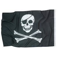 Bandera pirata de 92 x 60 cm