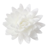 Obleas de flores de loto blancas de 5,5 cm - Dekora - 18 unidades