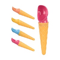 Cuchara con forma de helado surtida - 1 unidad