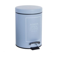 Papelera para baño de 3 L Essential azul - DCasa