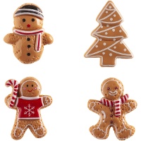 Figuras para roscón de muñecos de jengibre de 3 a 3,5 cm - Dekora - 50 unidades