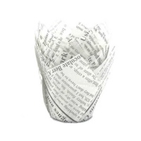 Cápsulas tulipán de papel con diseño periódico para muffins - Pastkolor - 24 unidades