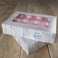 Caja para tarta Pure de 36 x 25 x 8 cm - FunCakes - 2 unidades