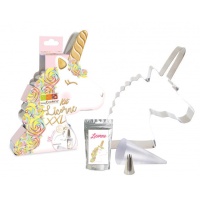 Kit para tarta de unicornio de 32 x 24 x 5 cm - Scrapcooking - 4 piezas