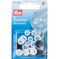 Botones de 9 y 11 cm para camisas - Prym - 20 unidades