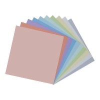 Kit de cartulinas lisas colores pastel de 30,5 x 30,5 cm - Artis decor - 30 unidades