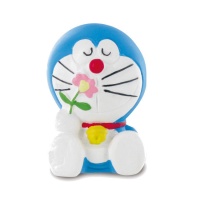 Figura para tarta de Doraemon con flor de 5 cm - 1 unidad