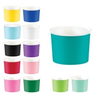 Tarrinas de colores de 266 ml - 8 unidades