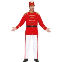 Disfraz de majorette rojo para hombre