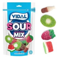 Bolsa de gominolas cubiertas de pica pica - Sour mix - Vidal - 180 gr