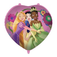 Globo de Pincesas Disney corazón de 46 cm