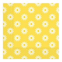 Servilletas de Margaritas de 16,5 x 16,5 cm - 20 unidades