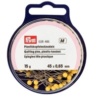 Alfileres cabeza de plástico amarillo de 45 x 0,65 mm - Prym - 15 gr