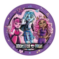 Platos de Monster High de 23 cm - 8 unidades