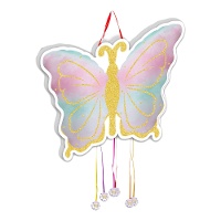 Piñata de forma de Mariposa brillante de 49 x 35 cm