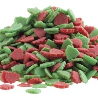 Sprinkles de árboles de Navidad rojos y verdes de 1 kg - Dekora