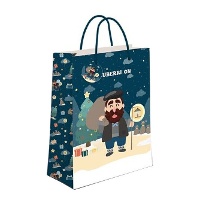Bolsa regalo de 14 x 11,5 x 6,7 cm de Olentzero - 1 unidad