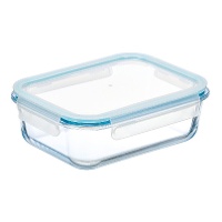 Tupper de 1,5 L de borosilicato rectangular