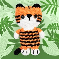 Kit de Amigurumis - Strippy el tigre - DMC