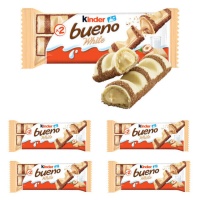 Kinder bueno de chocolate blanco - 5 unidades