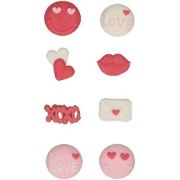 Figuras de azúcar de San Valentín - FunCakes - 8 unidades