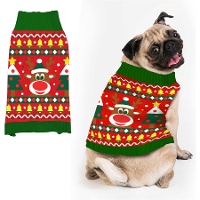 Jersey de Navidad de reno para perro
