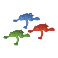 Figuras de ranas saltando de colores surtidas - 25 unidades