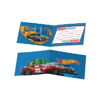 Invitaciones de Hot Wheels - 6 unidades
