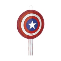 Piñata 3D del escudo de Capitán América de 45,72 x 45,72 cm