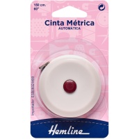 Cinta métrica de costura de 1,50 m x 0,8 cm automática - Hemline