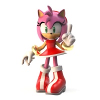 Figura para tarta de Amy Rose de 8 cm