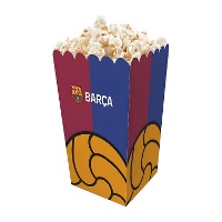 Caja de FC Barcelona con balón corporativo - 3 unidades